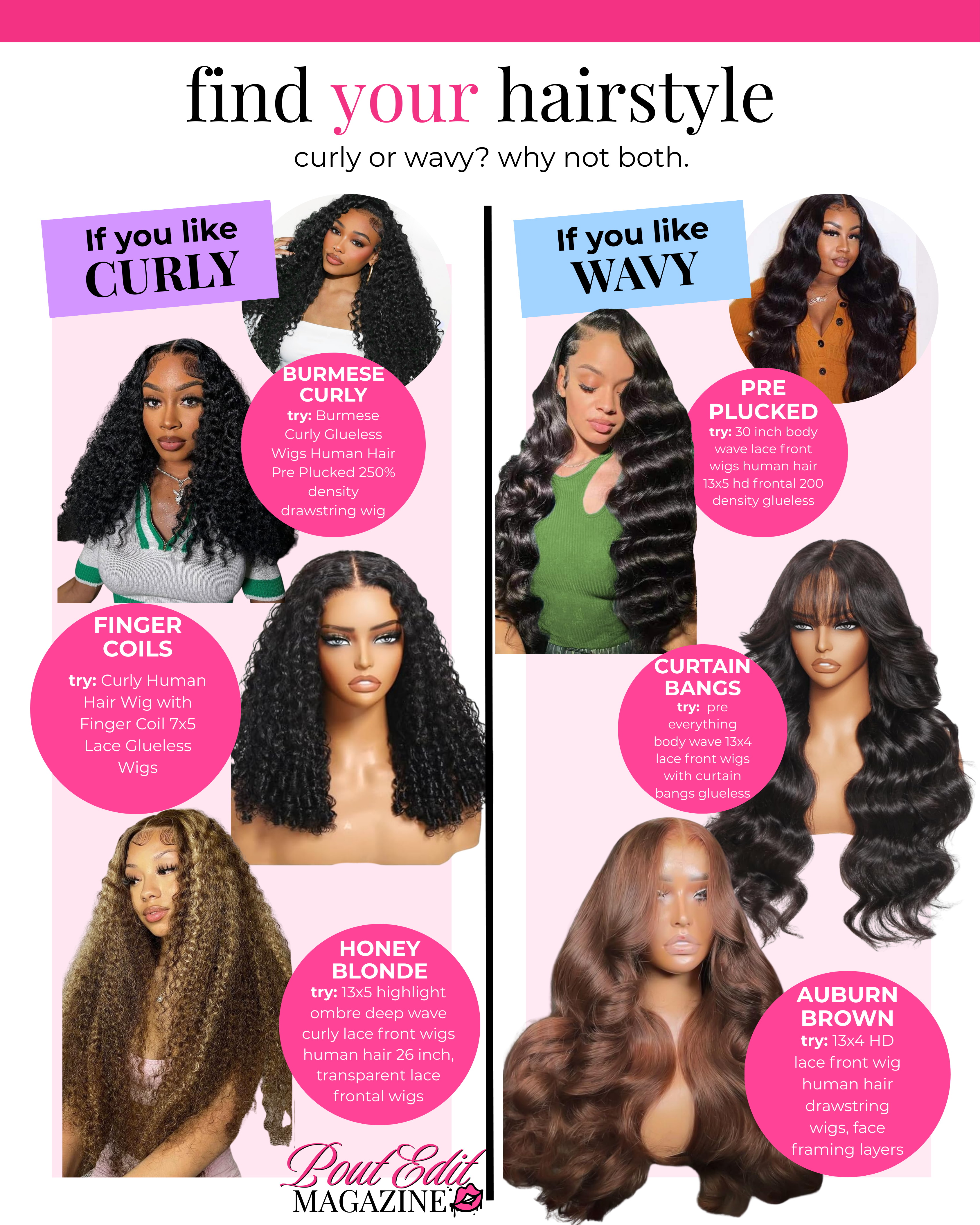 Find Your Hairstyle: Curly vs. Wavy