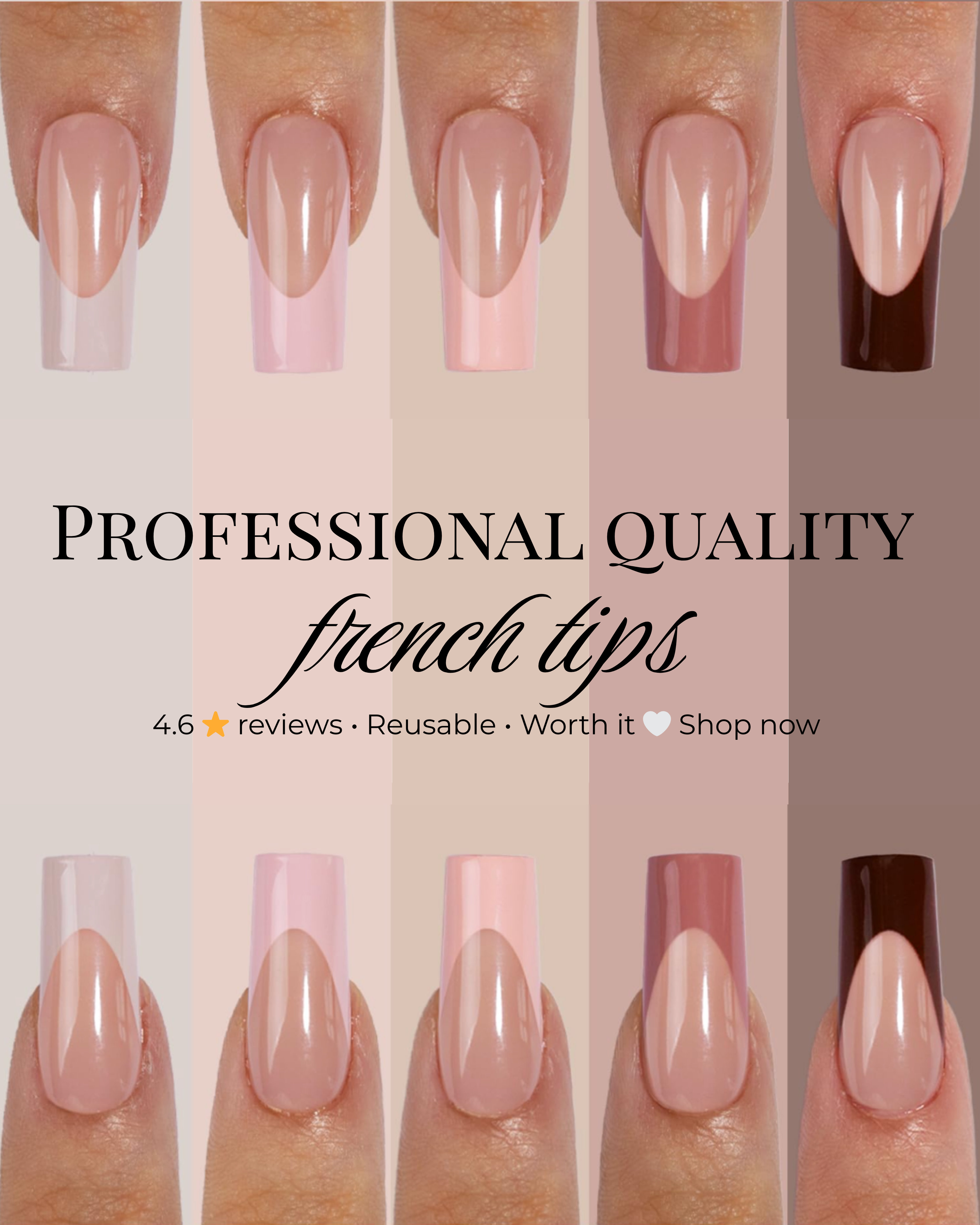 Professional Quality French Tips - No Salon Needed💅