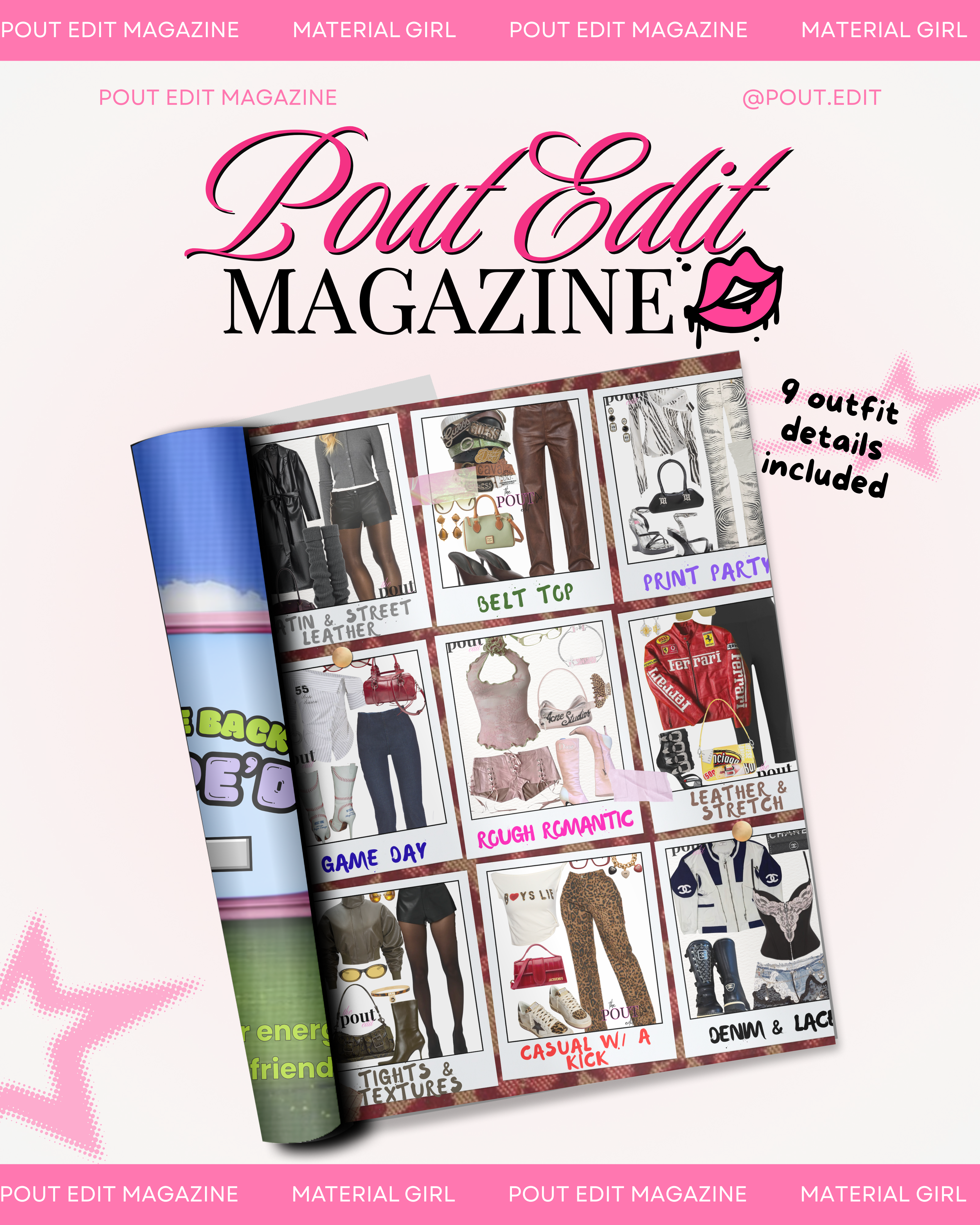 Pout Edit Magazine - Material Girl (Texture Playground)